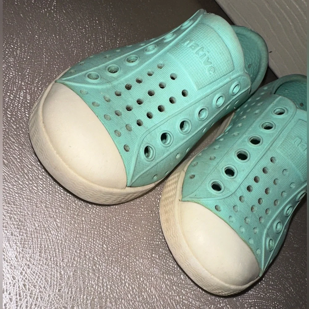 Native Jefferson blue green Slip-On Sneakers C6 casual play athleisure